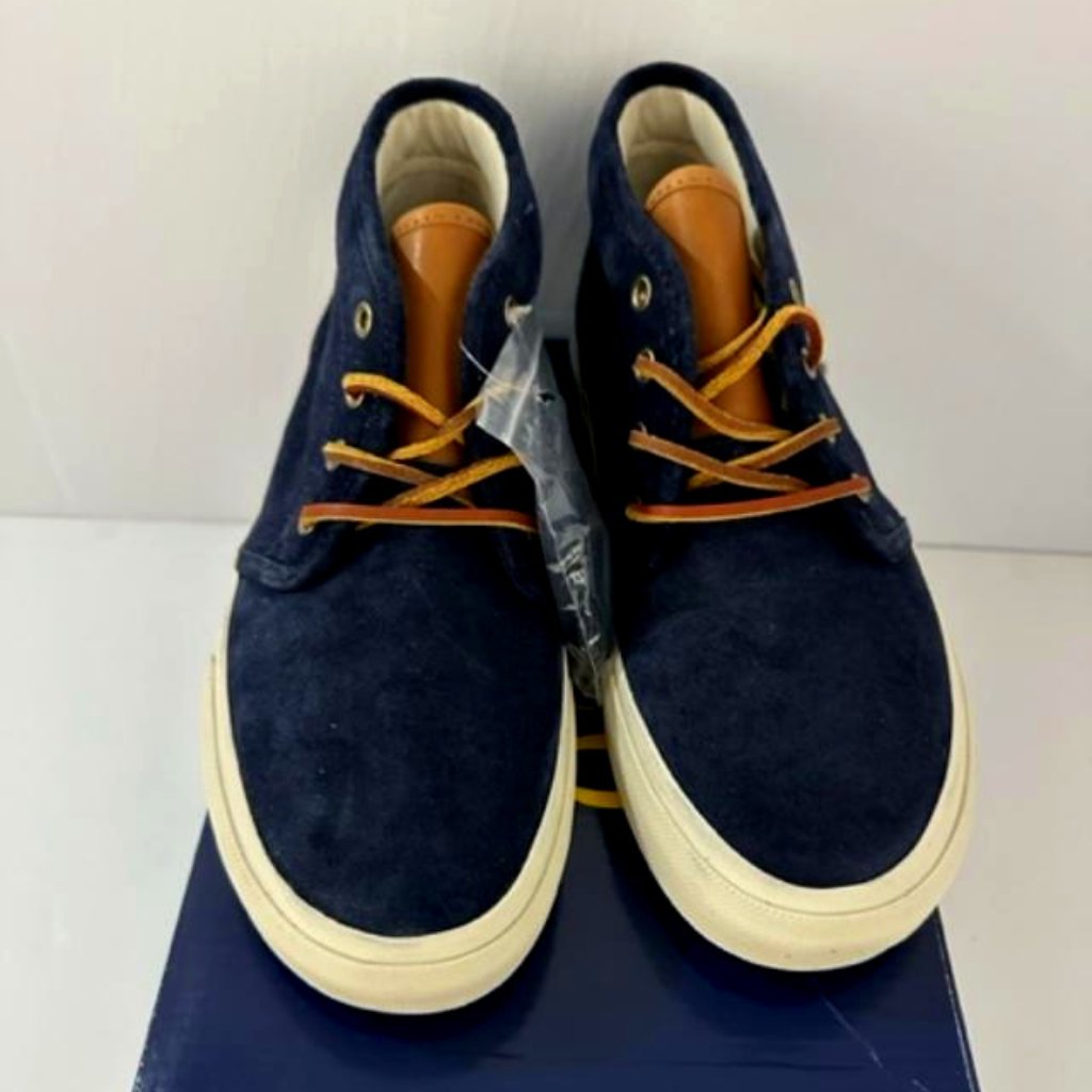 Polo Ralph Lauren Men's Keaton Suede Chukka Boot Navy Blue Suede 9 New In Box